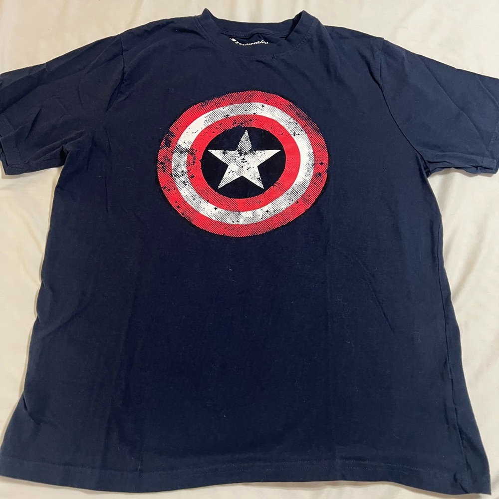 Marvel Black Captain America Shield T-Shirt
